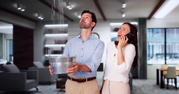 Water damage restoration process in Mather, CA